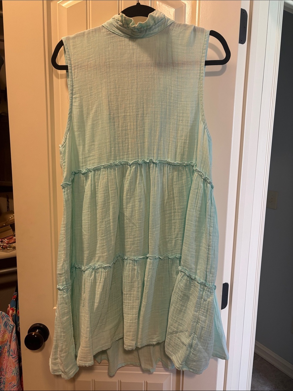 Simply Southern Mint Tiered Beach Dress